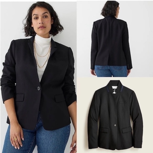 J. Crew Regent Blazer Black - Picture 1 of 9